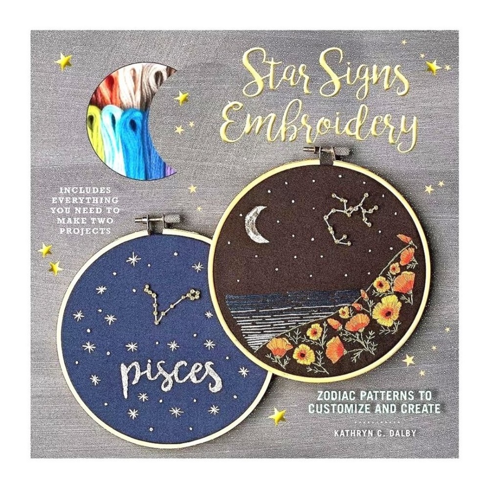 NEW Star Signs Embroidery Kit Set Astrology Gift Holiday NIB Crafting Crochet